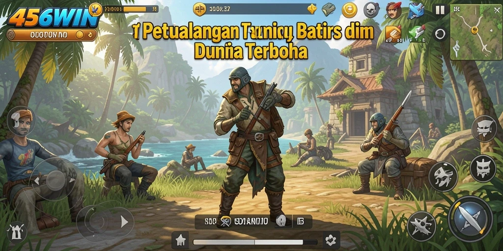 Tangkapan layar menampilkan aksi seru di dunia terbuka 456WIN.