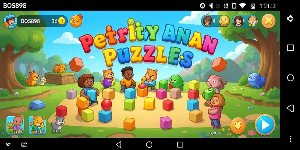 Screenshot gameplay BOS898 menampilkan tantangan Puzzle yang menarik.