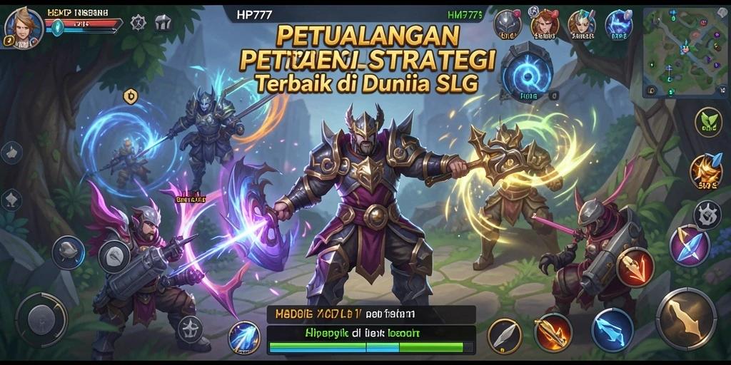 Tangkapan layar HP777 menampilkan aksi strategi yang mendebarkan.