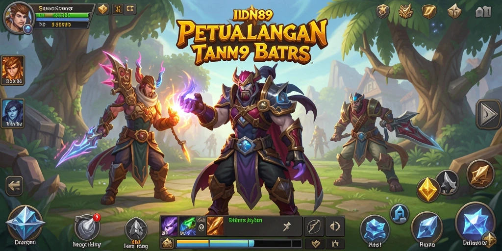 Tampilan gameplay mendebarkan dari IDN89 yang penuh aksi.
