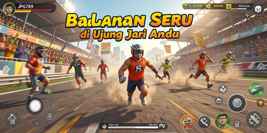 Gameplay balapan seru dalam JP6789 yang memukau.