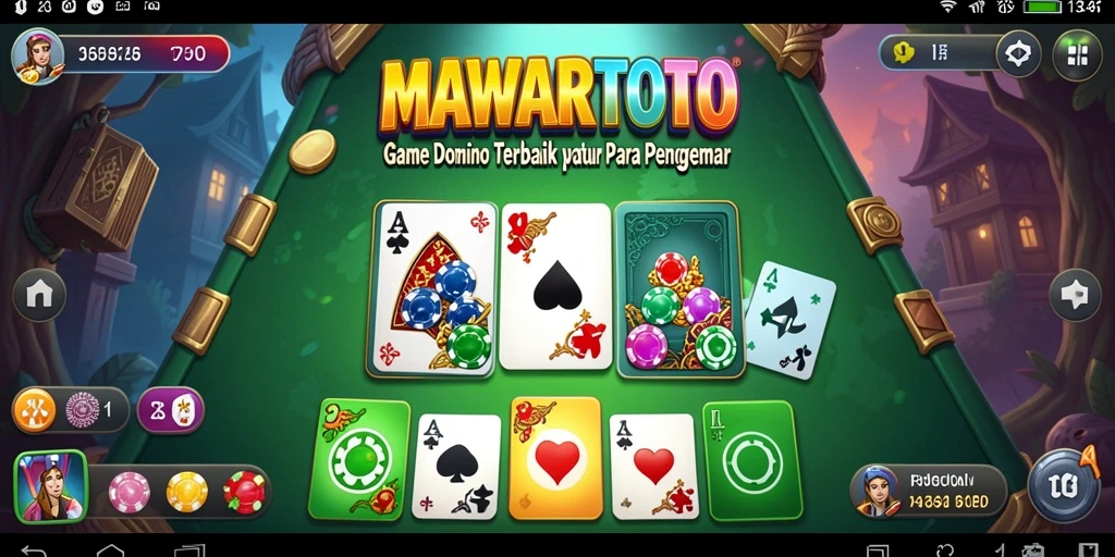 Screenshot permainan MAWARTOTO yang menarik dengan gameplay domino.