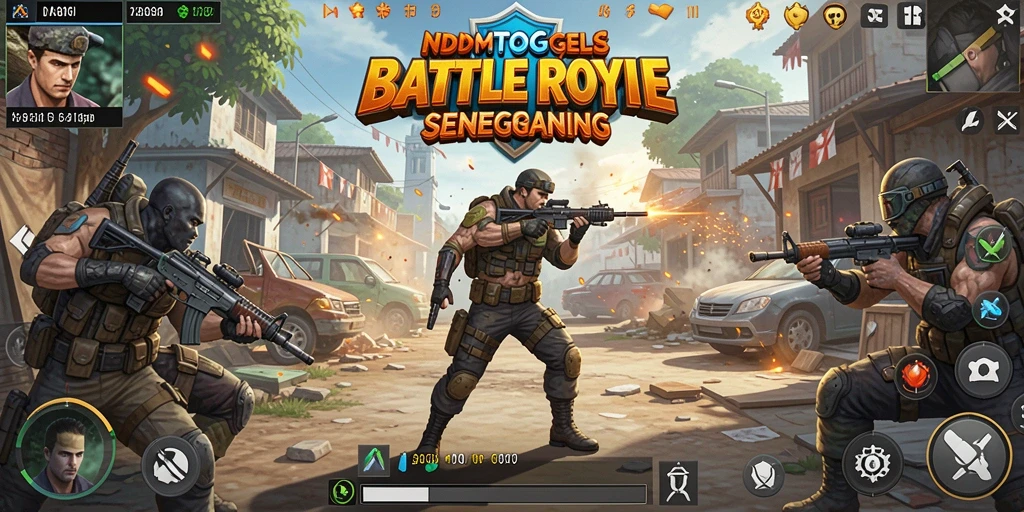 Screenshot intensitas gameplay Battle Royale di NDMTOGEL.