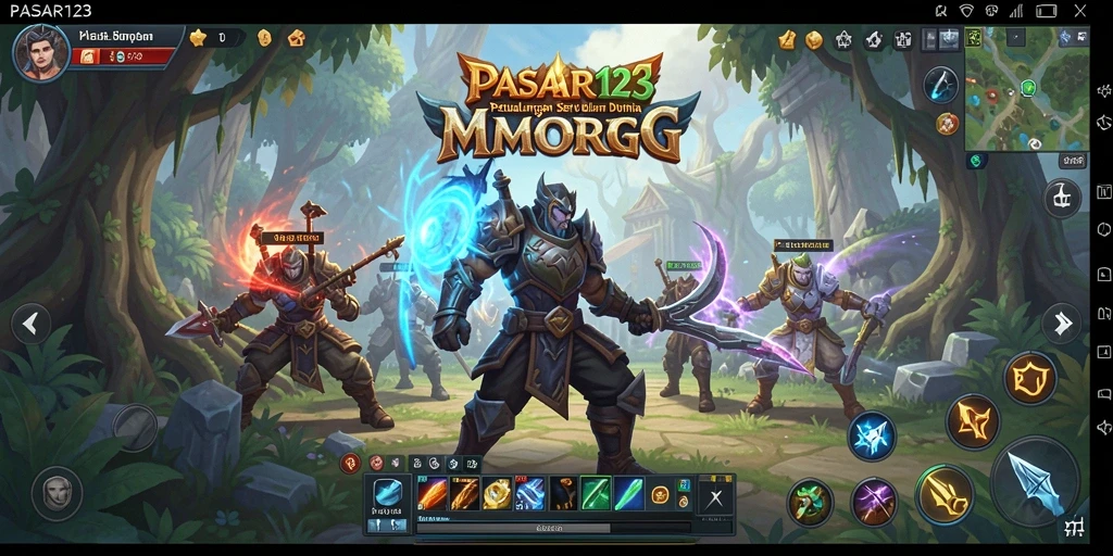Tampilan gameplay PASAR123 yang mendebarkan dalam dunia MMORPG.