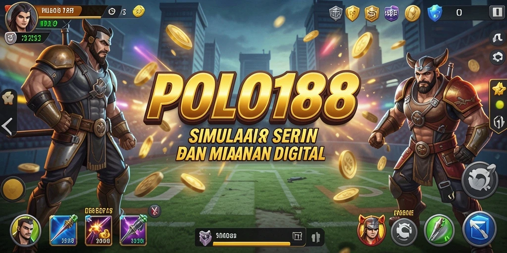 Screenshot gameplay menunjukkan interaksi dan kustomisasi karakter di POLO188.