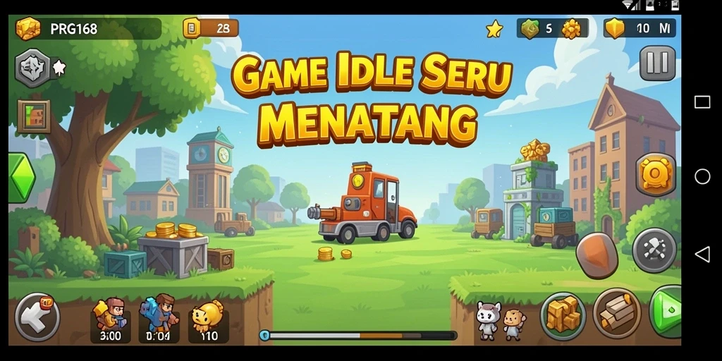 Tampilan gameplay seru dan menantang dari PRG168.