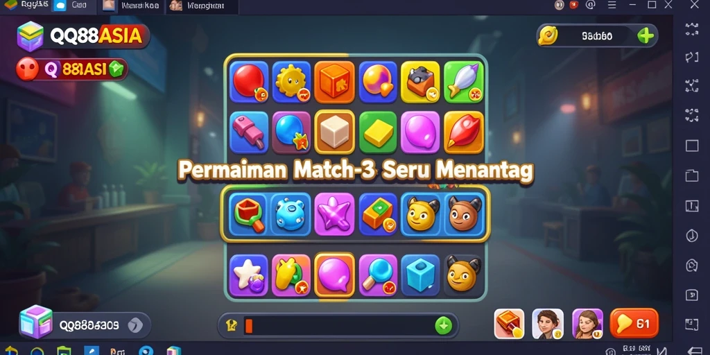 Tampilan gameplay menarik dari QQ88ASIA yang penuh warna.