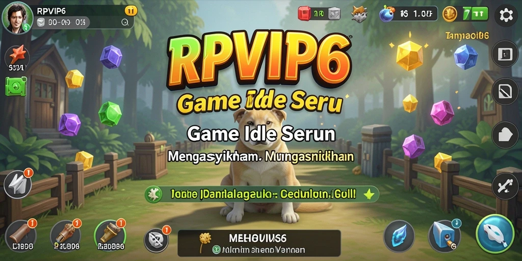 Screenshot RPVIP6 dengan gameplay Idle yang menarik dan memikat.