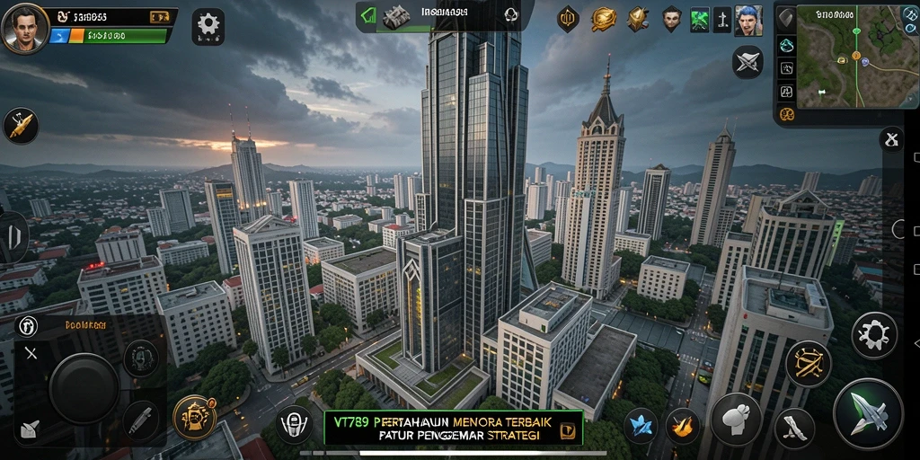 Tampilan gameplay seru VT789 dalam Tower Defense.